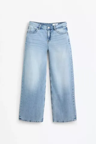 Pantalón vaquero ancho Lefties azul claro