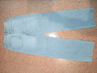 Pantalón vaquero ancho Lefties azul claro