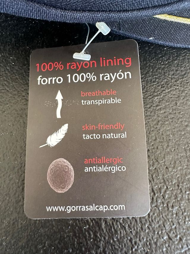 Gorra piloto aviación azul y dorada