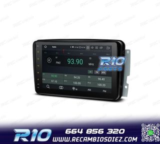 RADIO GPS ANDROID 12 PARA MERCEDES VIANO VITO C W203 A W168