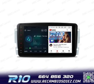 RADIO GPS ANDROID 12 PARA MERCEDES VIANO VITO C W203 A W168