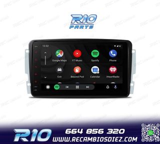 RADIO GPS ANDROID 12 PARA MERCEDES VIANO VITO C W203 A W168