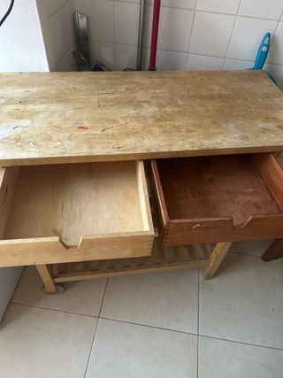 Mesa de cocina de madera idéal para cocina patio