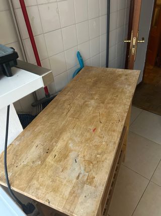 Mesa de cocina de madera idéal para cocina patio