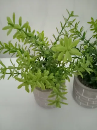 2 Vasi Artificiali Piccoli in Cemento Grigio