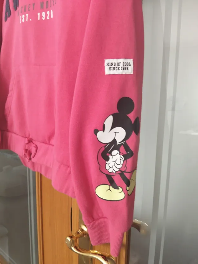 Sudadera rosa Mickey Mouse Talla 8/10