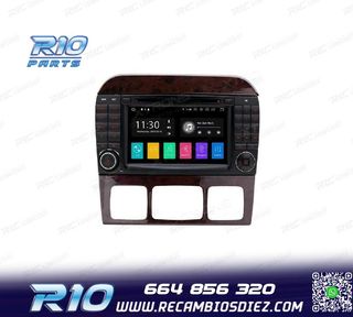 RADIO GPS ANDROID 10 PARA MERCEDES S W220 98-05