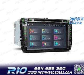 RADIO GPS ANDROID 12 PARA VOLKSWAGEN VW SEAT SKODA MULTIMEDI