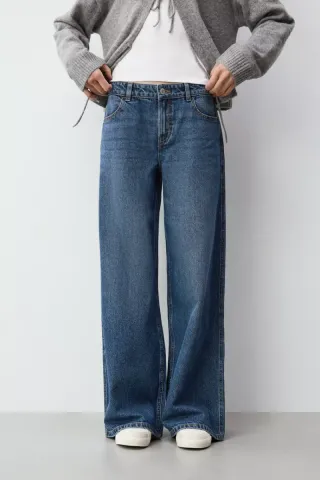 Pantalón Vaquero Azul Wide Leg Lefties