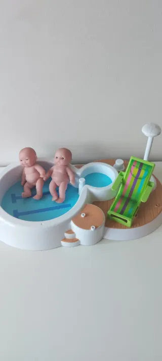 Juego Piscina Bebés con Accesorios
