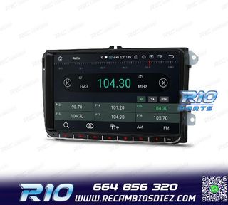 RADIO GPS ANDROID 12 PARA VOLKSWAGEN VW SKODA SEAT