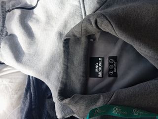 Sudadera técnica Mango gris