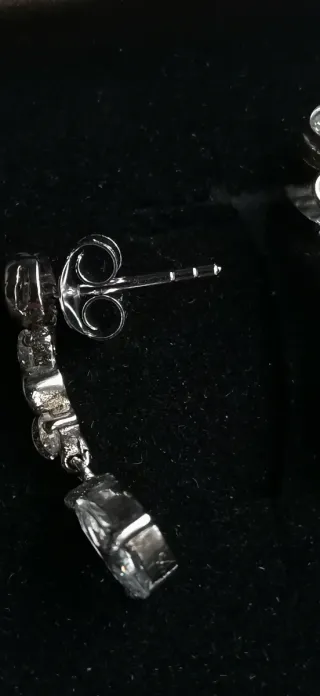Pendientes lágrima plata mujer