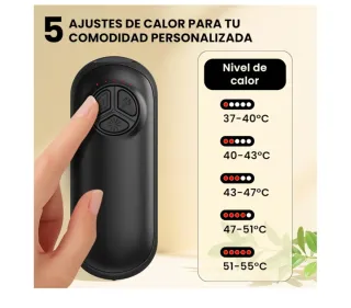 Calentador Manos Recargable + Linterna (2 Pz)