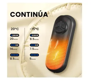 Calentador Manos Recargable + Linterna (2 Pz)