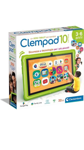 Clementoni Clempad 10 Tablet Bambini Verde