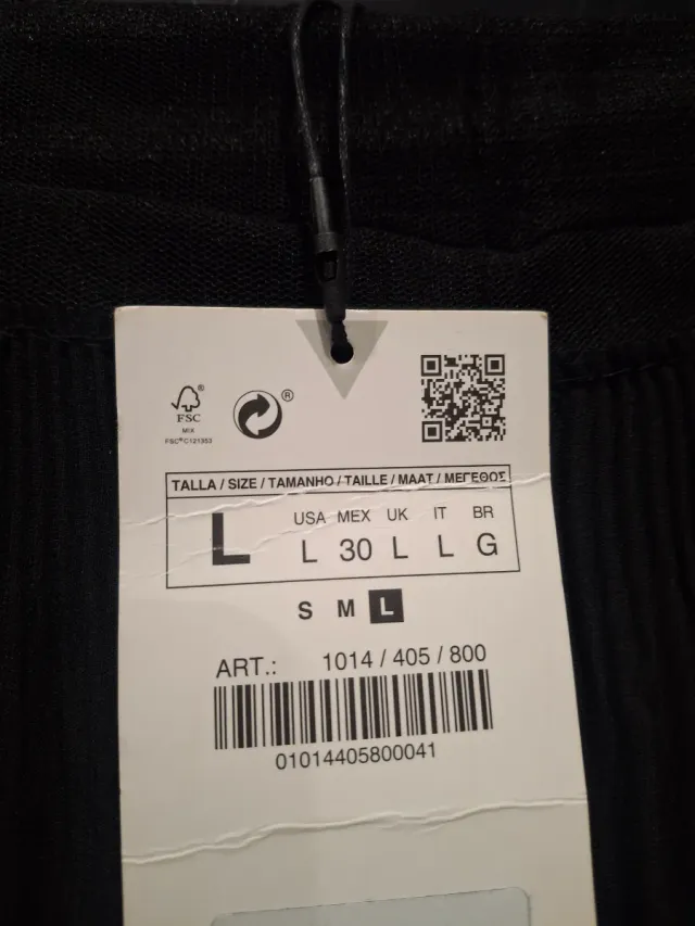 Conjunto Zara volantes fiesta negro semitransparen