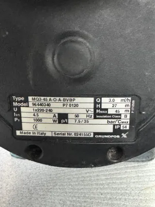 Bomba Grundfos MQ3-45 1x220
