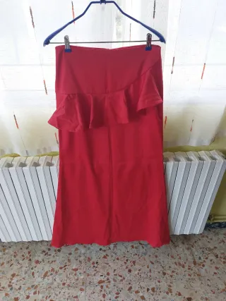 Conjunto fiesta roja y blanca