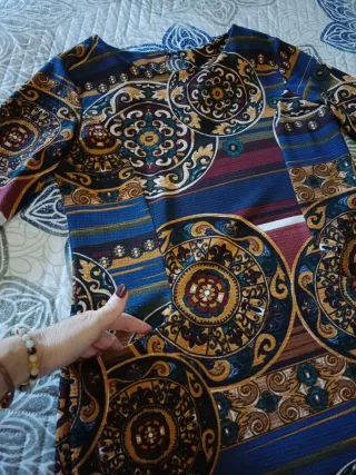 Vestido estampado mujer talla única