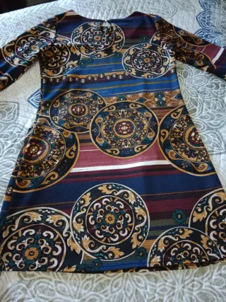 Vestido estampado mujer talla única