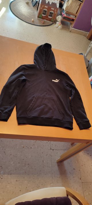 Sudadera Puma Algodón Negra Talla152 cm 11-12 Años
