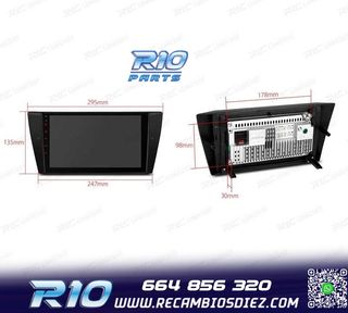 RADIO GPS ANDROID 12 PARA BMW E90 E91