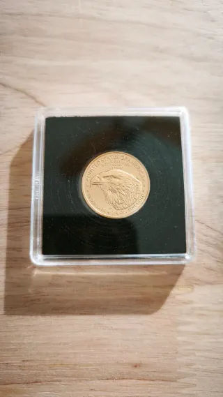Moneda Oro American Eagle 1/4 Oz 2025 en cápsula