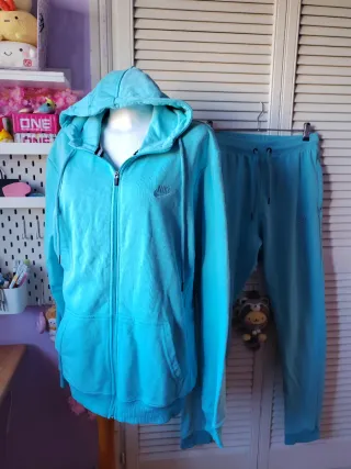 Conjunto set Chándal Azul Algodón Grueso