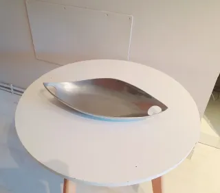 Bandeja decorativa plateada