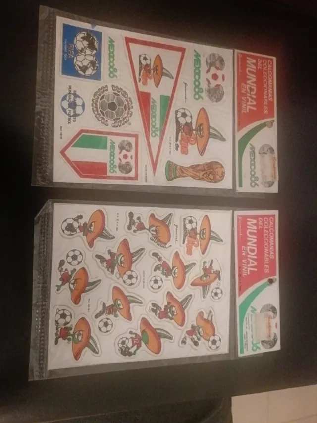 Adesivos Colecionáveis da Copa do Mundo México 86