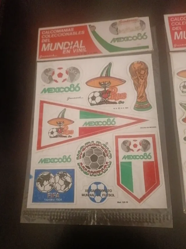 Adesivos Colecionáveis da Copa do Mundo México 86