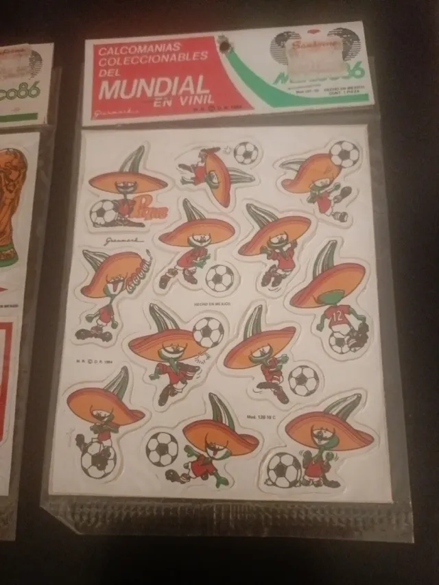 Adesivos Colecionáveis da Copa do Mundo México 86