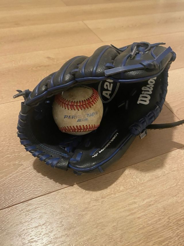 Guante de Béisbol Wilson Negro y Azul