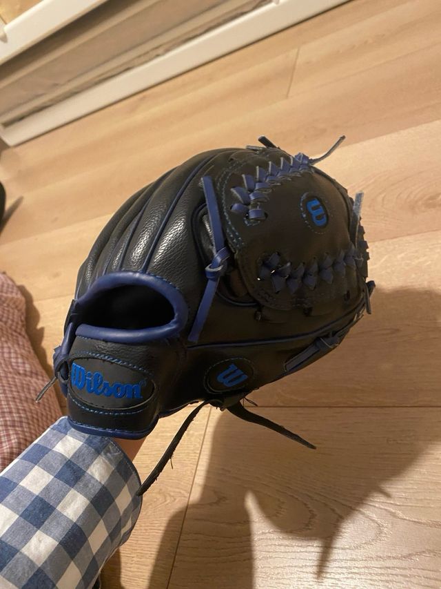 Guante de Béisbol Wilson Negro y Azul