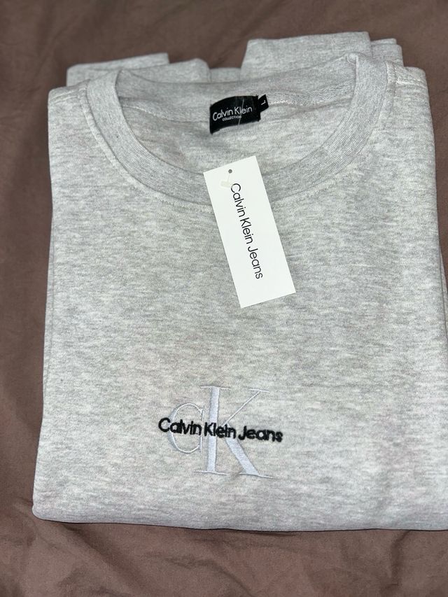 Sudadera Calvin Klein Jeans Gris Talla s