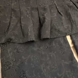 2 Cortinas Azul Marino Adamascadas