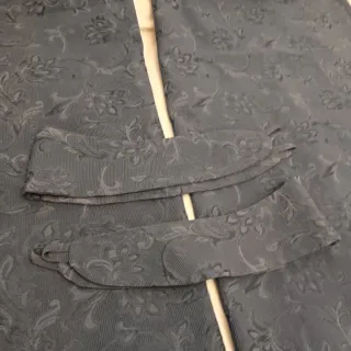 2 Cortinas Azul Marino Adamascadas