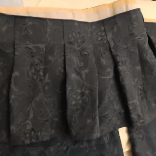 2 Cortinas Azul Marino Adamascadas