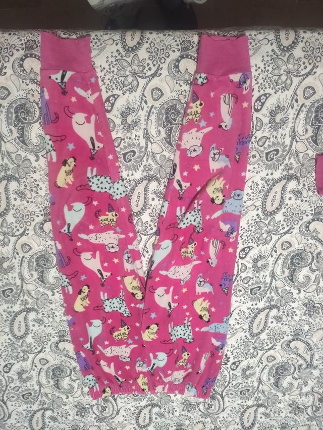 Pijama niña perros rosa