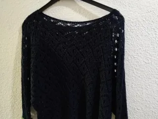 Jersey tricot marino mangas ángel