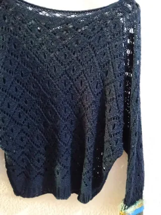 Jersey tricot marino mangas ángel