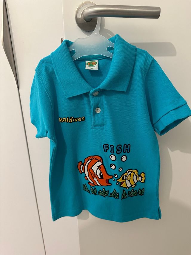 Polo infantil Maldives peces