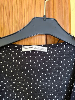 Mono largo lunares negro