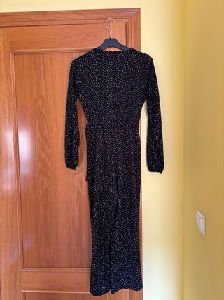 Mono largo lunares negro