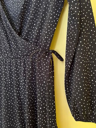 Mono largo lunares negro