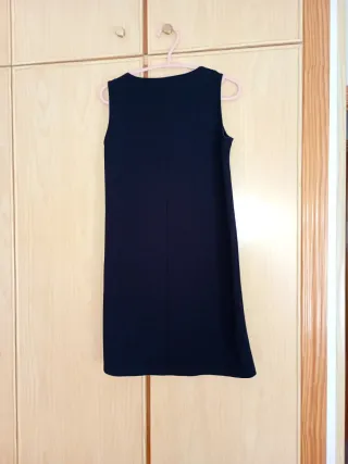 Vestido negro fiesta con pedrería