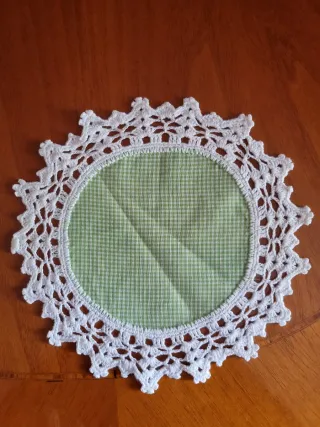 Centrino in tessuto con gala