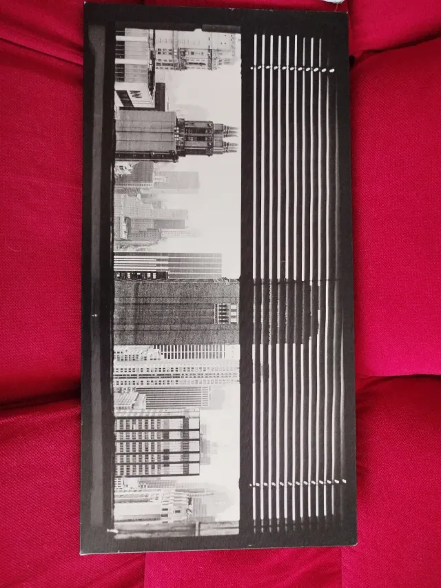 Cuadro Vintage Skyline Blanco y Negro