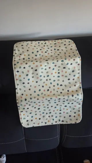 Funda carro,cambiador y neceser betribe lunares